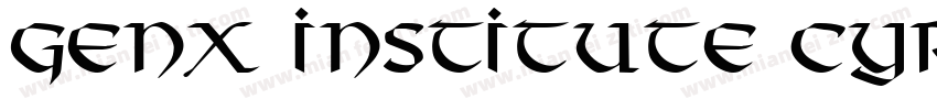 Genx Institute Cyr字体转换